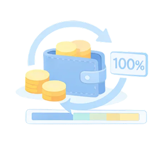 100% 환불