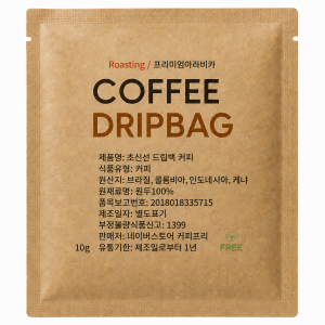 초신선드립백커피 프리미엄아라비카 10g 1개입